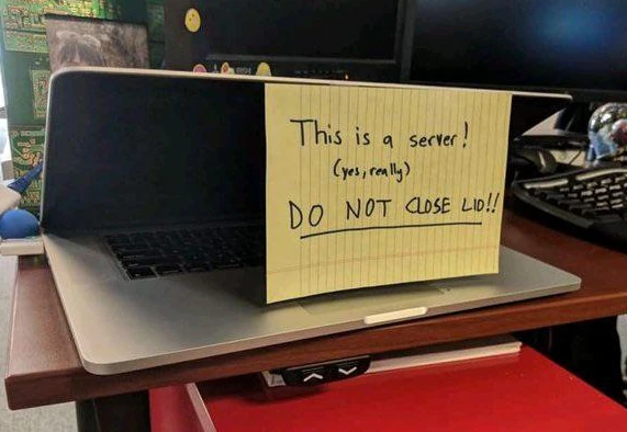 This is a server! (yes, really) DO NOT CLOSE LID!!!